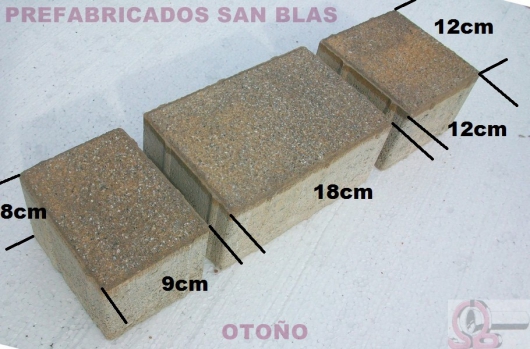 Adoquin Holanda multiformato otoño abujardado